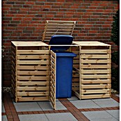 Promadino Mülltonnenbox Vario V (Holz, Natur, Geeignet für: 3 Mülltonnen) | BAUHAUS