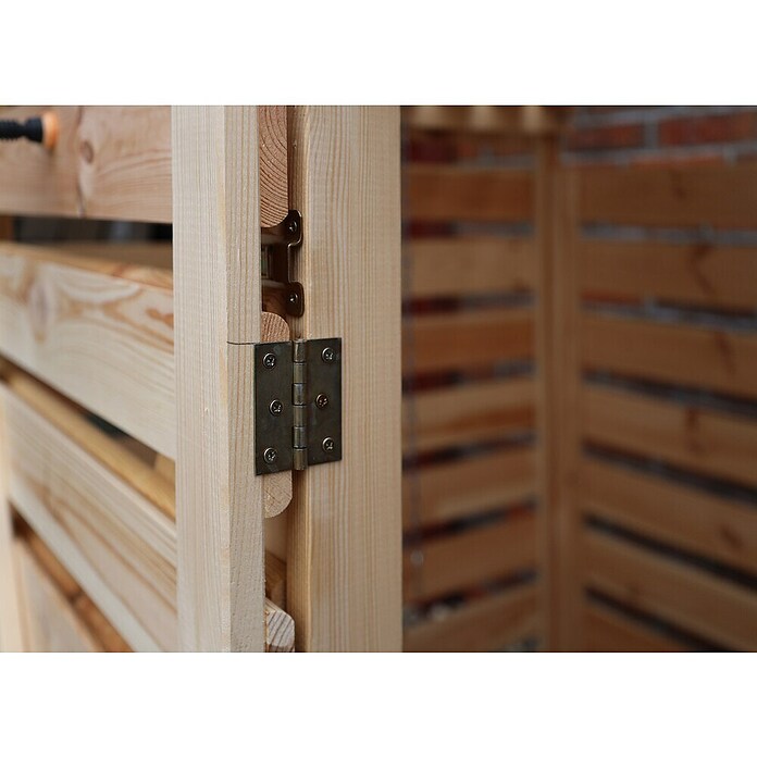 Promadino Mülltonnenbox Vario V (Holz, Natur, Geeignet für: 3 Mülltonnen) | BAUHAUS