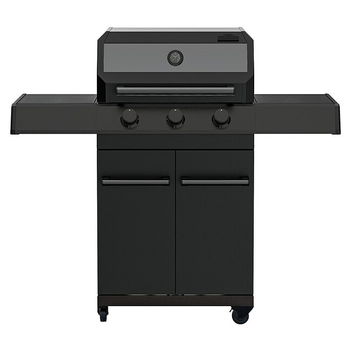Kingstone KMS Gasgrill Cliff 3000 Beast Black Edition (Grillfläche (B x T): 61 x 45 cm, 10,5 kW, Anzahl Brenner: 3 Stk.) | BAUHAUS
