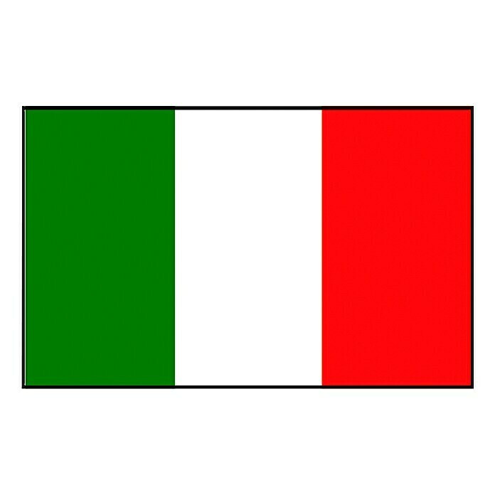 Flagge (Italien, 45 x 30 cm, Spunpolyester)