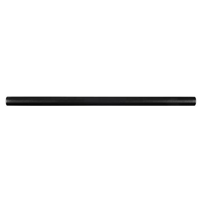 Rei Tirador para muebles - Distancia entre orificios: 160 mm, Acero, Negro, Redonda, L x An x Al: 220 x 12 x 32 mm - Barra cilíndrica negra texturizada.