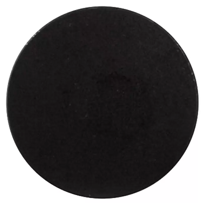 Rei Garderobenhaken C8719 - L x B x H: 25 x 30 x 30 mm, Edelstahl, Schwarz - Strukturierte schwarze Kreisscheibe.