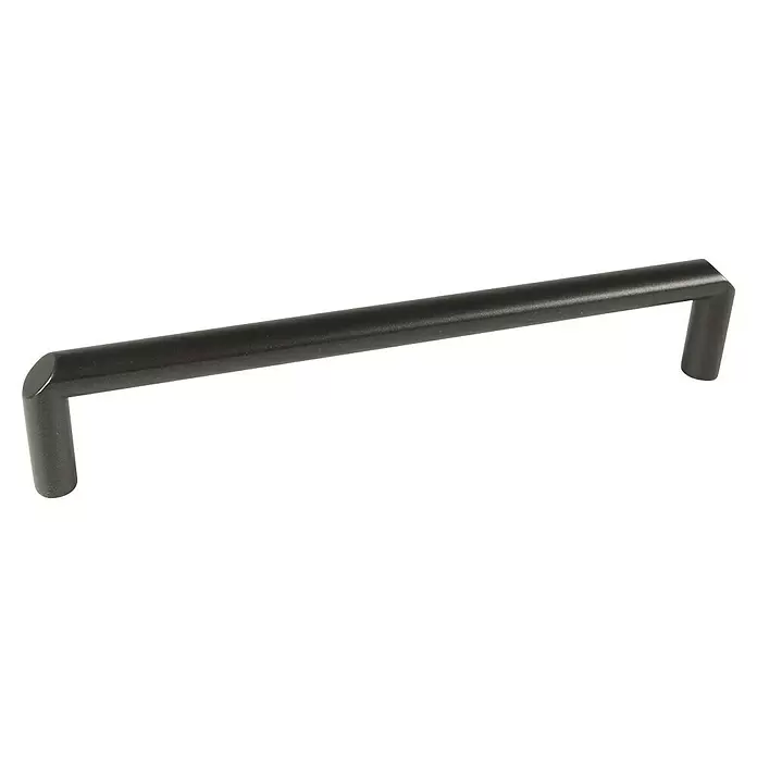 Rei Möbelgriff - Lochabstand: 160 mm, Aluminium, Schwarz, Sonstige, L x B x H: 167 x 11 x 32 mm - Mattschwarzer rechteckiger Schrank- oder Schubladengriff.