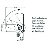 Bever Fenstersicherung Stuco Safe S20 (Einflügelig, Braun)