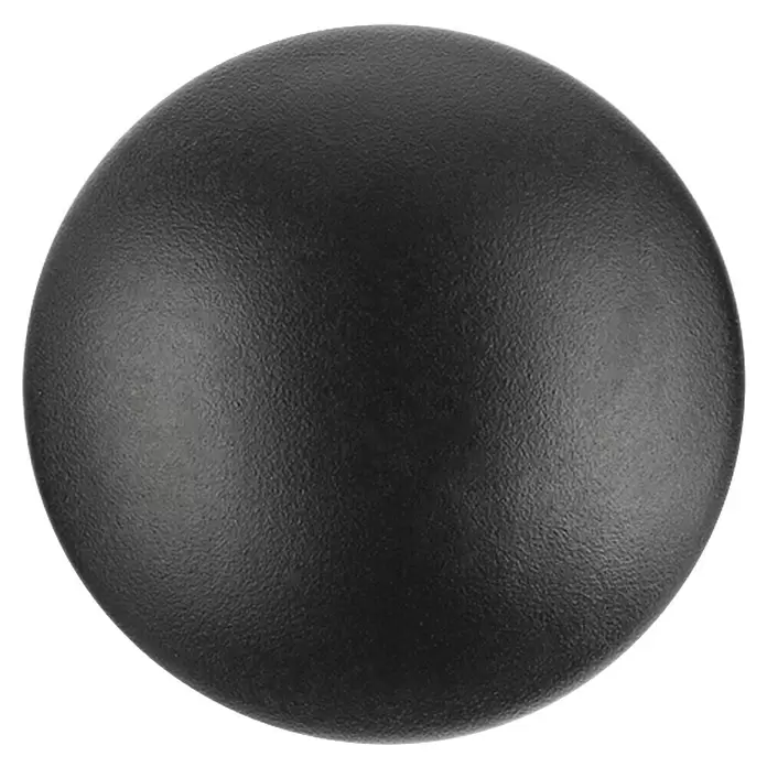 Rei Möbelknopf - Durchmesser: 25 mm, Schwarz - Strukturierte mattschwarze Kuppelkappe.