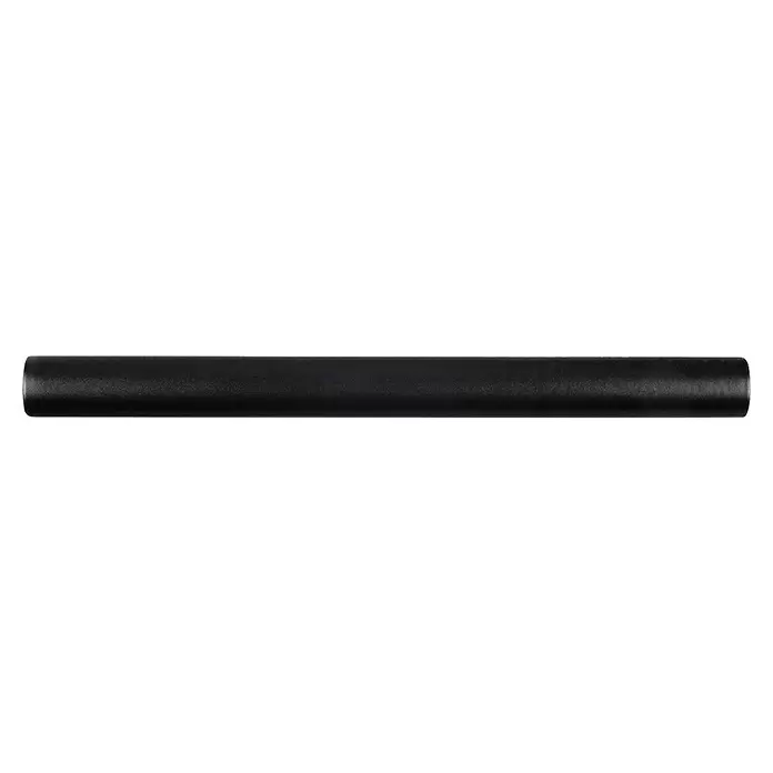 Rei Tirador para muebles - Distancia entre orificios: 96 mm, Acero, Negro, Redonda, L x An x Al: 136 x 12 x 32 mm - Tubo cilíndrico negro, mate y texturizado.