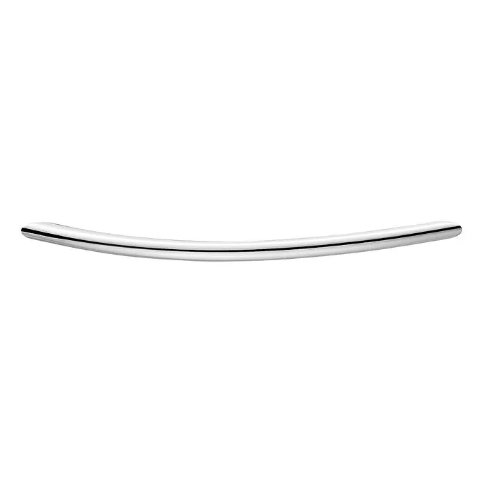 Häfele Möbelgriff - Typ Möbelgriff: Bügel, Stahl, Verchromt, Ø x L: 10 x 153 mm - Gebogener, glänzender Möbelgriff aus Metall. Elegant und modern, ideal für Schubladen und Schränke. Stilvolles Designelement für jedes Interieur.