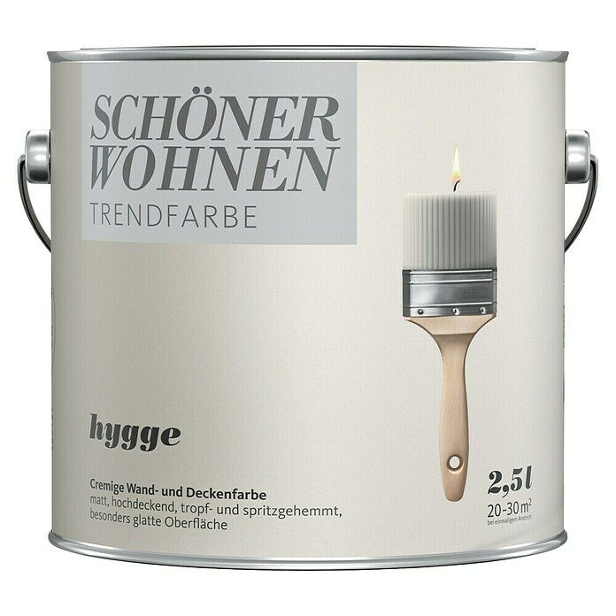SCHÖNER WOHNEN-Farbe Wandfarbe Trendfarbe Jubiläumsedition (Hygge, Matt, 2,5 l, Konservierungsmittelfrei) | BAUHAUS
