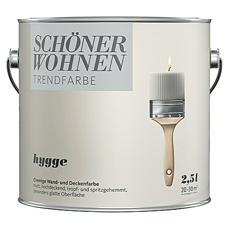 SCHÖNER WOHNEN-Farbe Wandfarbe Trendfarbe Jubiläumsedition (Hygge, Matt, 2,5 l, Konservierungsmittelfrei)