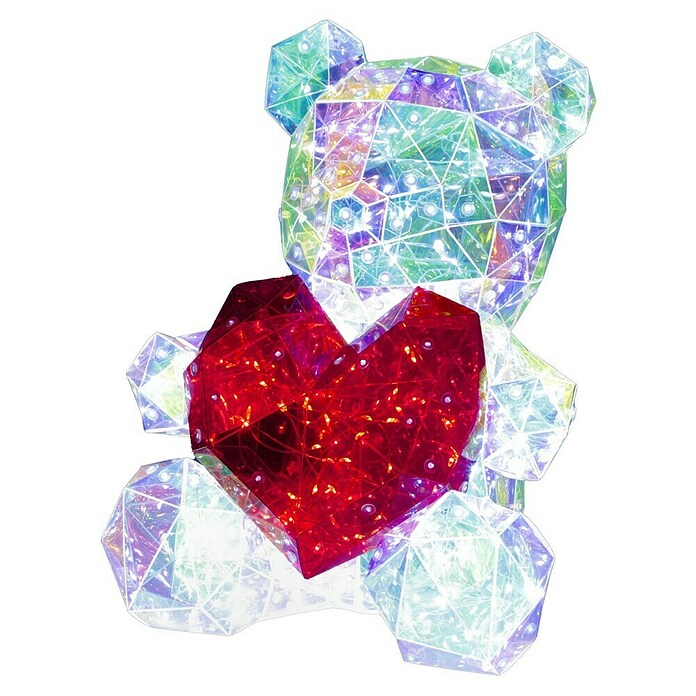 Tween Light LED-Dekoleuchte Valentin (Transparent/Irisierend, L x B x H: 23 x 19 x 30 cm, Valentin) | BAUHAUS