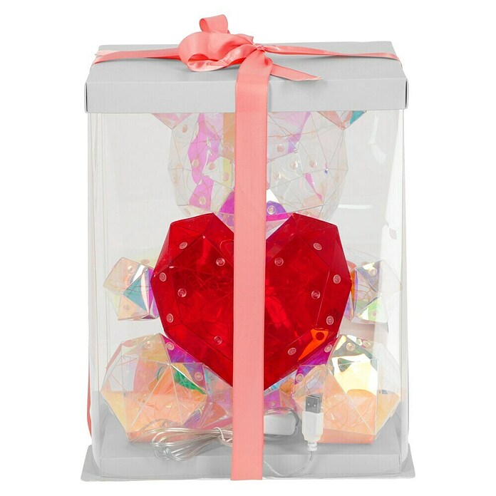 Tween Light LED-Dekoleuchte Valentin (Transparent/Irisierend, L x B x H: 23 x 19 x 30 cm, Valentin) | BAUHAUS