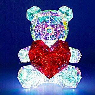 Tween Light LED-Dekoleuchte Valentin (Transparent/Irisierend, L x B x H: 23 x 19 x 30 cm)