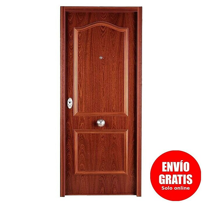 SegureStil Puerta de entrada Acorazada S105 Serie V Interior (90 x 206 cm, Apertura: Derecha, Sapelly)