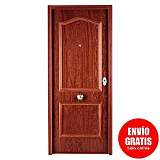 SegureStil Puerta de entrada interior S105 Serie V (90 x 206 cm, Izquierda, Sapelly, Acorazada)