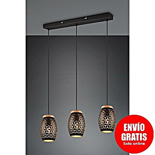 Reality Leuchten Bidar Lámpara colgante (28 W, L x An x Al: 15 x 71 x 150 cm, Negro, E27)