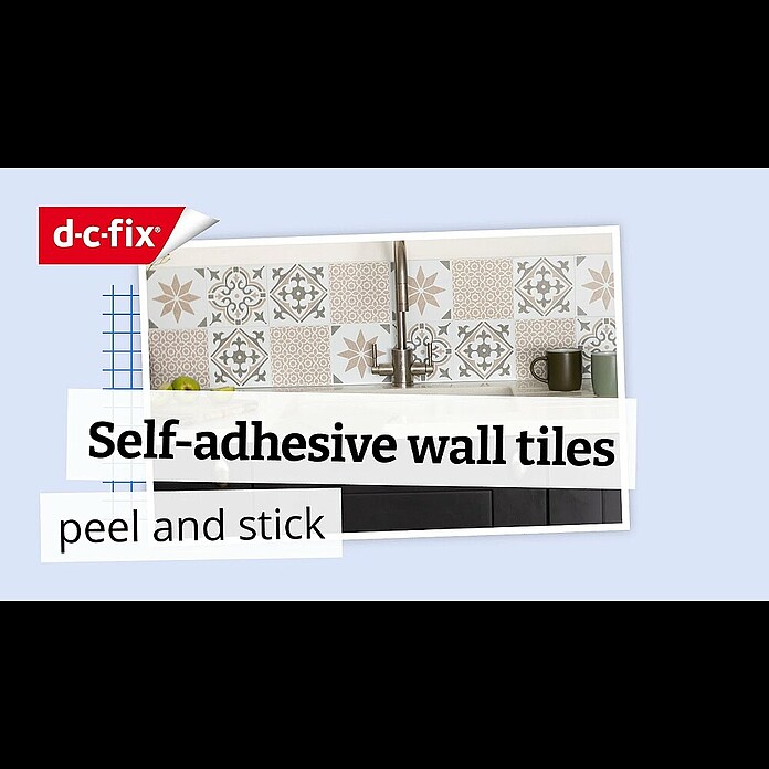 D-c-fix Fliesensticker Wall Tiles Alia (6 Stk., 15 x 15 cm, Gold) | BAUHAUS