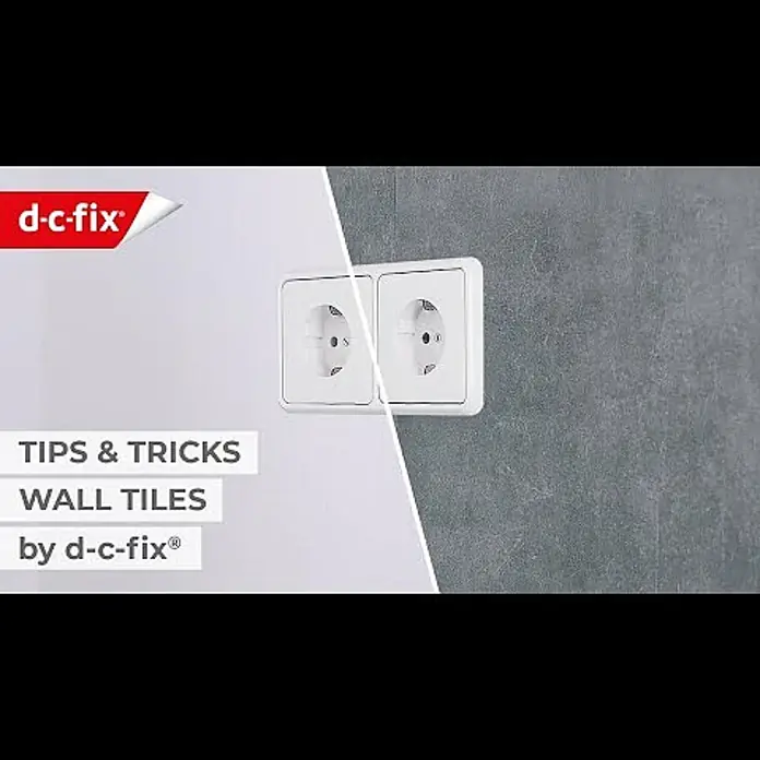 D-c-fix Fliesensticker Wall Tiles - 6 Stk., 30,5 x 30,5 cm, Vintage Style - d-c-fix Wall Tiles (self-adhesive) | Application tips for sockets