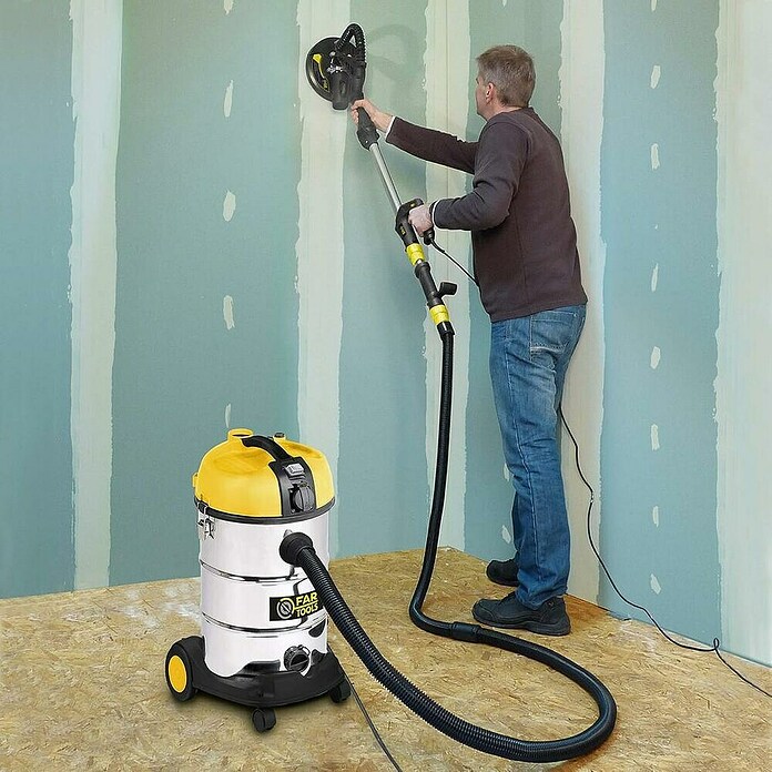 Fartools Aspirador en seco y húmedo NETUP30PB + lijadora de paredes DWS710E (2 pzs.) | BAUHAUS