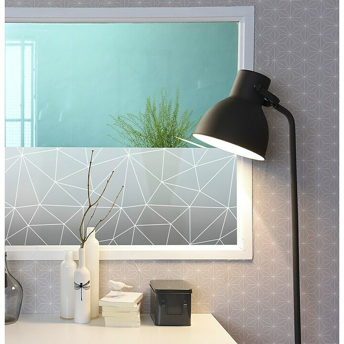 Vénilia Glasfolie Vitrostatic Premium (L x B: 1,5 m x 45 cm, Statisch haftend, Polygon, Weiß) | BAUHAUS