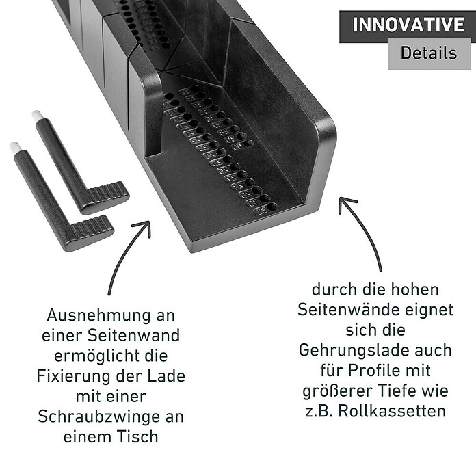 Windhager Gehrungslade (mit Säge, L x B x H: 23 x 7 x 6 cm) | BAUHAUS