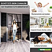 Windhager Türvorhang Teleskop (B x H: 120 x 250 cm, Montage Insektengitter: Ankletten) | BAUHAUS