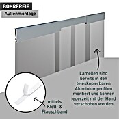 Windhager Türvorhang Teleskop (B x H: 120 x 250 cm, Montage Insektengitter: Ankletten) | BAUHAUS
