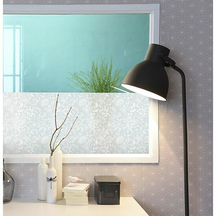 Vénilia Glasfolie Vitrostatic Premium (L x B: 1,5 m x 45 cm, Statisch haftend, Land, Weiß) | BAUHAUS