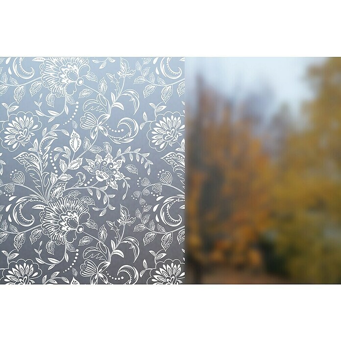 Vénilia Glasfolie Vitrostatic Premium (L x B: 1,5 m x 45 cm, Statisch haftend, Land, Weiß) | BAUHAUS