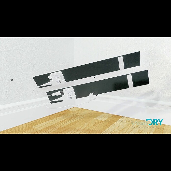 Technaxx Schimmelschutz Schimmel-DRY Basismodul M1 und Erweiterungs-Set M2 (Weiß, L x H: 52 x 9,5 cm) | BAUHAUS