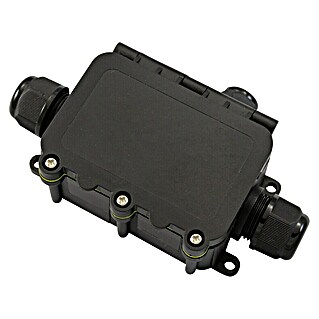 Abzweigdose IP68 3 Ausgänge (L x B x H: 75 x 75 x 40 mm, Aufputz, Lichtgrau, IP68)