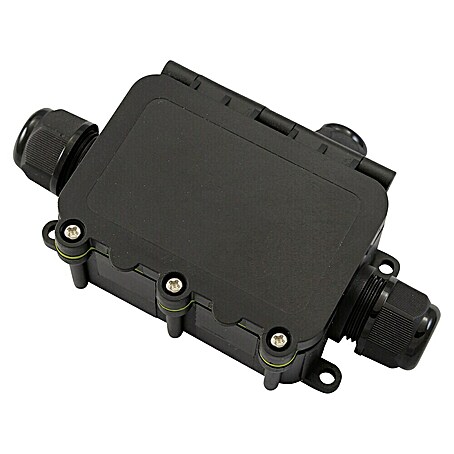 Abzweigdose IP68 3 Ausgänge (L x B x H: 75 x 75 x 40 mm, Aufputz, Lichtgrau, IP68)