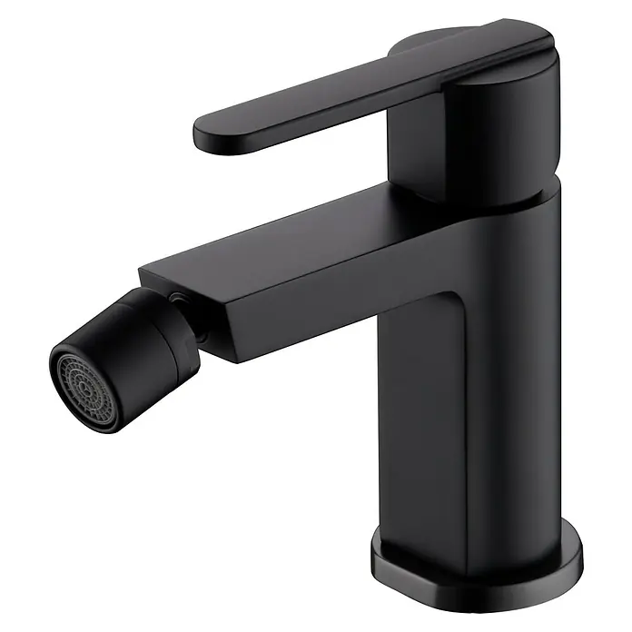 Camargue Sabati Grifo monomando de bidé - Negro - Mezclador de bidé negro moderno con un diseño elegante, perfecto para cualquier baño con estilo. Un accesorio de alta calidad.