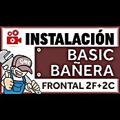 GME Mampara para bañera Basic Spazio (An x Al: 162 x 150 cm, Vidrio serigrafiado, Cromo) | BAUHAUS