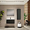 Mueble de lavabo Cristal (L x An x Al: 45 x 120 x 40 cm, Negro) | BAUHAUS