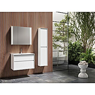 Armario colgante de baño Inglet (L x An x Al: 25 x 35 x 160 cm, Blanco mate)