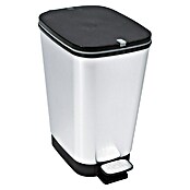 KIS Treteimer Chic (25 l, Schwarz/Silber, Eckig, Kunststoff)