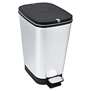 KIS Pedaalemmer Chic (25 l, Kunststof, Zwart/Zilver)