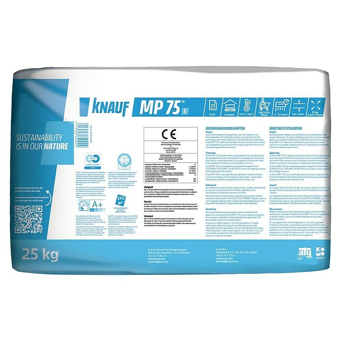 Knauf Machinepleister MP 75 E 25 kg (25 kg) | BAUHAUS