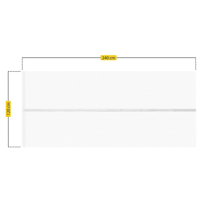 Schellenberg Insect Stop Insektenschutzgitter (B x H: 120 x 240 cm, Magnetisch anheften, Weiß) | BAUHAUS