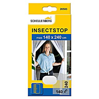 Schellenberg Insect Stop Insektenschutzgitter (B x H: 140 x 240 cm, Kleben, Weiß)