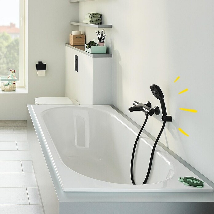 Grohe Vitalio Comfort Handbrause 110 (Anzahl Funktionen: 2 Stk., Durchmesser: 11 cm, Schwarz) | BAUHAUS