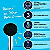 Grohe Vitalio Start Handbrause 110 (Durchmesser: 110 mm, Schwarz, Kunststoff, Anzahl Strahlarten: 3 Stk.) | BAUHAUS