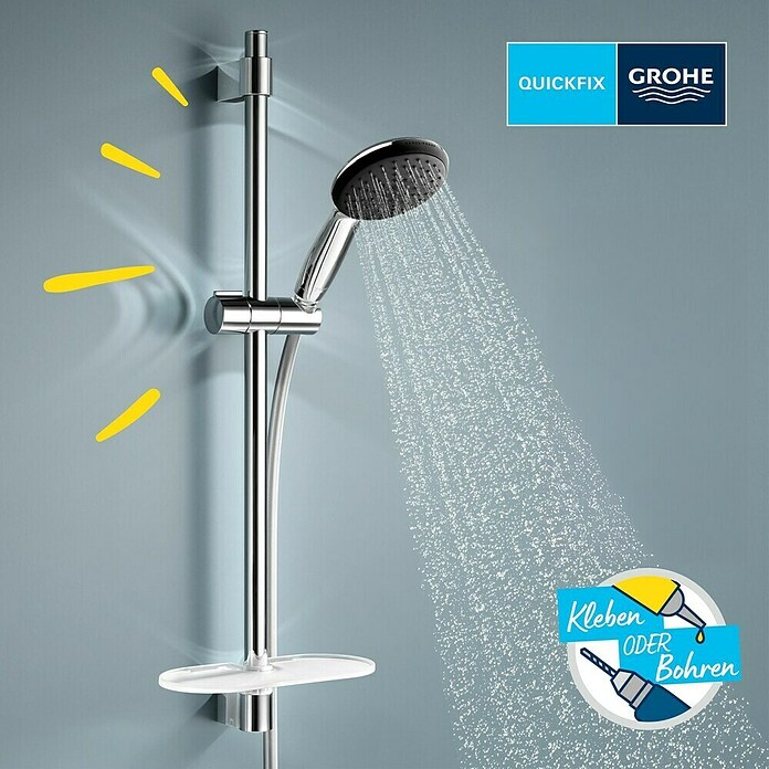 Grohe QuickFix Vitalio Start Brause-Set 110 II (Silber, Metall, Anzahl Strahlarten: 2 Stk.) | BAUHAUS