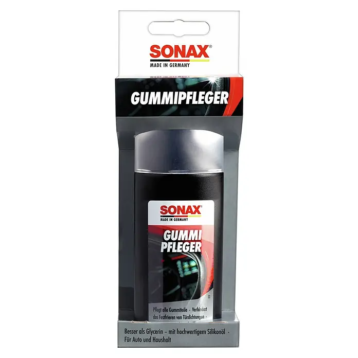 Sonax Gummi-Pflegemittel - 100 ml - Sonax Gummipfleger zur Pflege und zum Schutz von Gummiteilen an Autos und im Haushalt.
