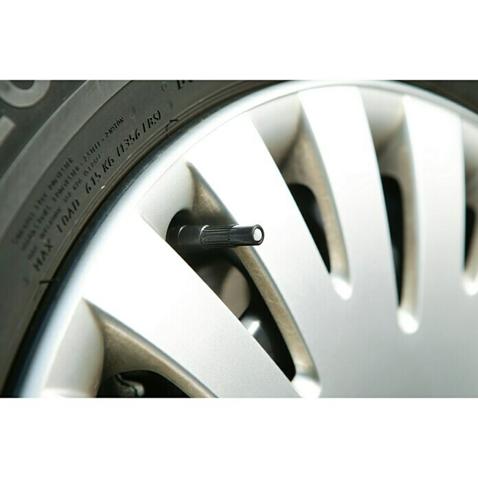 MEISO Ventilverlängerung Adapter Autoventil, 6 Stück Autoventil  Verlängerung mit 4 Reifen Ventilkappen, Ventilverlängerungen Adapter  Luftreifen