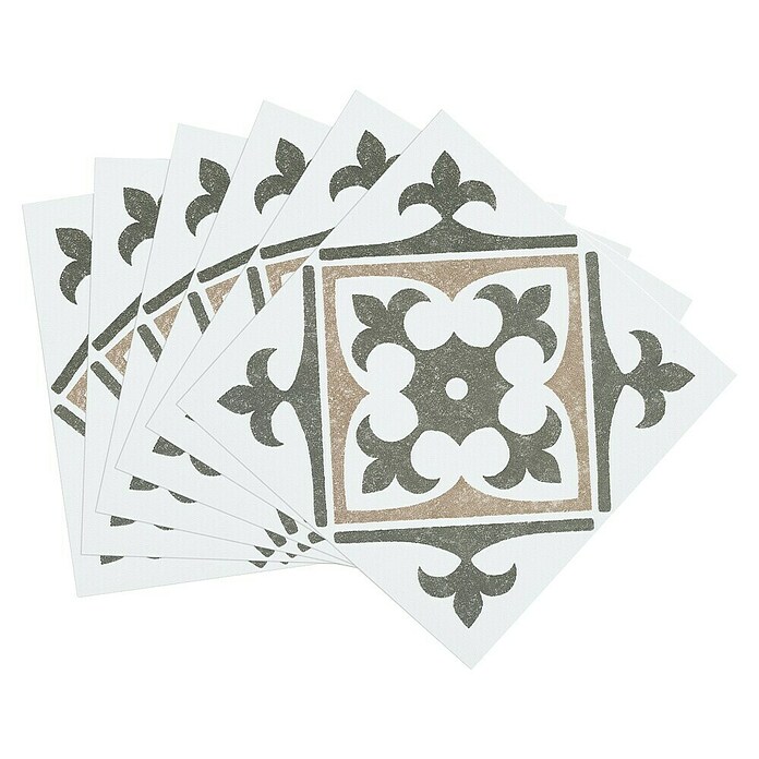 D-c-fix Fliesensticker Wall Tiles Nadia (6 Stk., 15 x 15 cm, Olive) | BAUHAUS