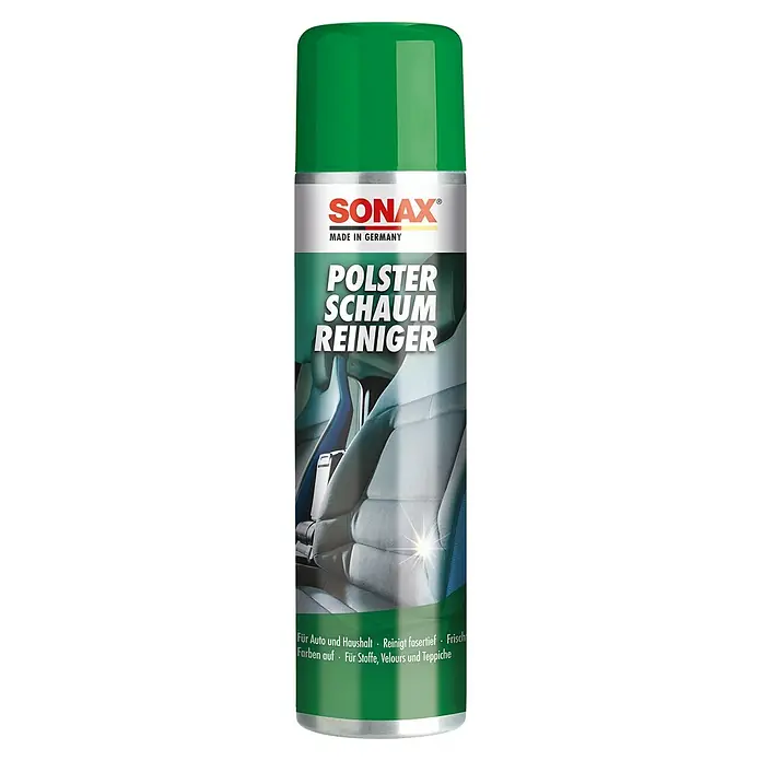 Sonax Polsterreiniger - 400 ml - Dose Sonax Polster Schaum Reiniger, ein Schaumspray zur Reinigung von Autositzen und Polstermöbeln, Made in Germany.