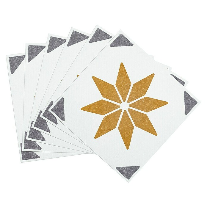 D-c-fix Fliesensticker Wall Tiles Alia (6 Stk., 15 x 15 cm, Gold) | BAUHAUS