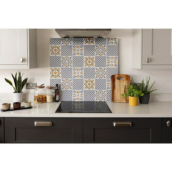 D-c-fix Fliesensticker Wall Tiles Amira (6 Stk., 15 x 15 cm, Grau) | BAUHAUS
