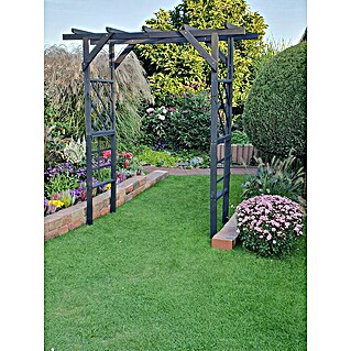 Promadino Pergola Ben (60 x 200 x 210 cm, Anthrazit, Holz)